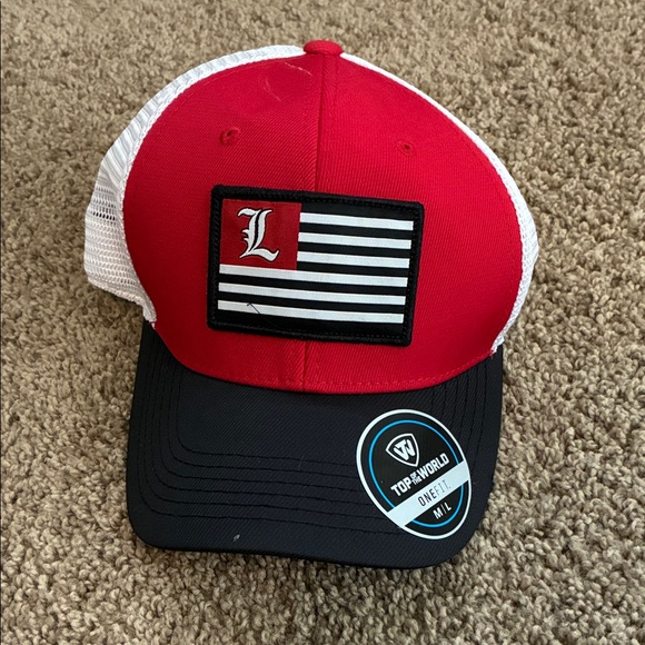 Top of the World Other - Top of the World Red and Black Cap with White Mesh